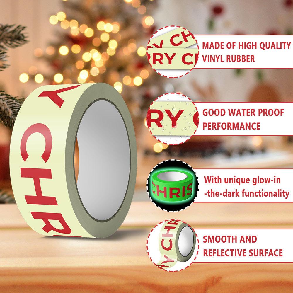 Decorative Barrier Tape Waterproof Fluorescent Warning Tape Pvc Safety Tape High-Visibility For Halloween Decoration Christmas