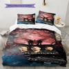 Supernatural Tv Series Poster Pattern Bedding Set Quilt Cover Pillowcase Home Decor Gift (1 * Duvet Cover + 2 * Pillowcase, Withou
