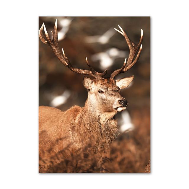 Autumn Landscape Painting Gold Leaves Forest Canvas Picture Modern Home Wall Decor Poster Frameless Prints Interior Decor No Frame