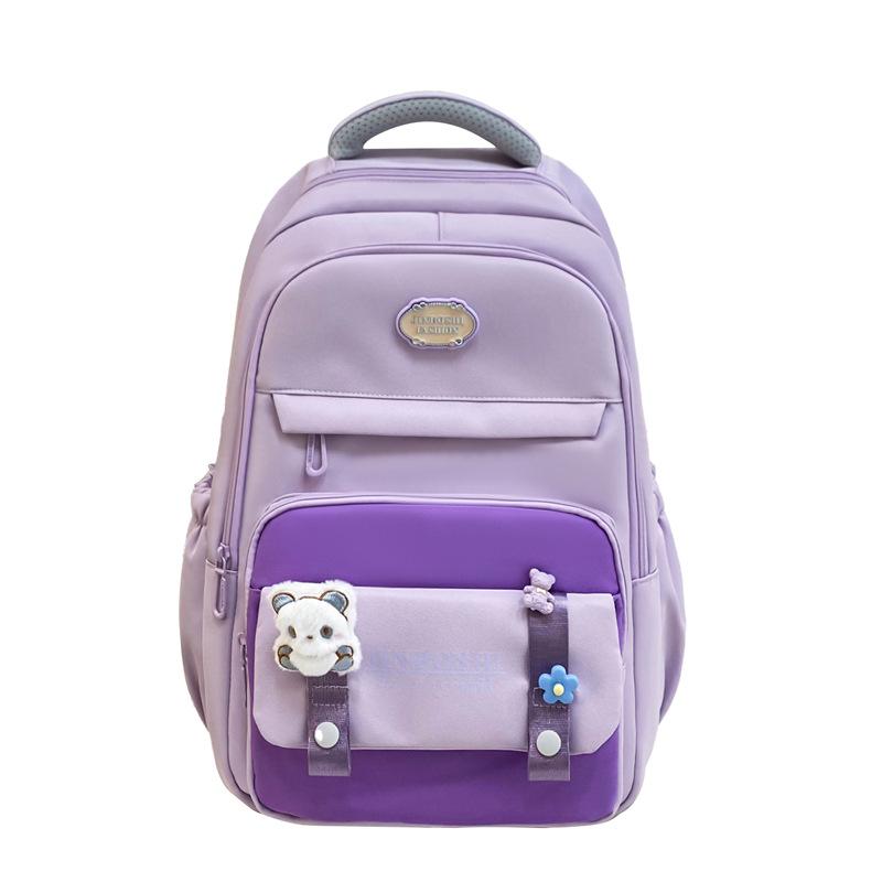 

School bag girl cute little fresh junior high school students primary school students third to fifth and sixth grades backpack backpack фіолетовий