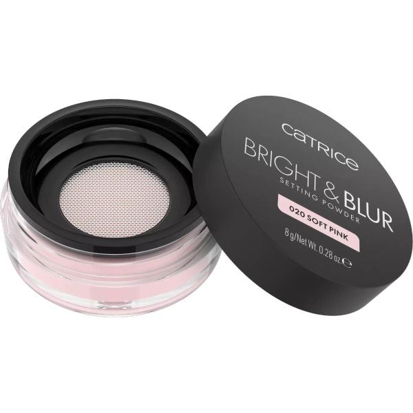 Catrice Bright & Blur Setting Powder Puder Sypki 020 Soft Pink 8G