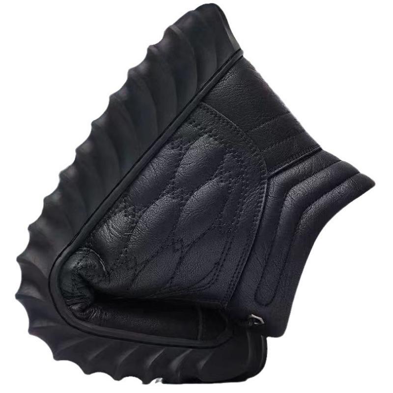 Cotton shoes men's winter velvet warm casual leather shoes men's outdoor hiking shoes snow boots shoes men's shoes