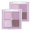 Better Than Eyes Eye Palette W01 Dry Lavender (2 Pack) - Soft Cool Tone Eyeshadow Quad 6g