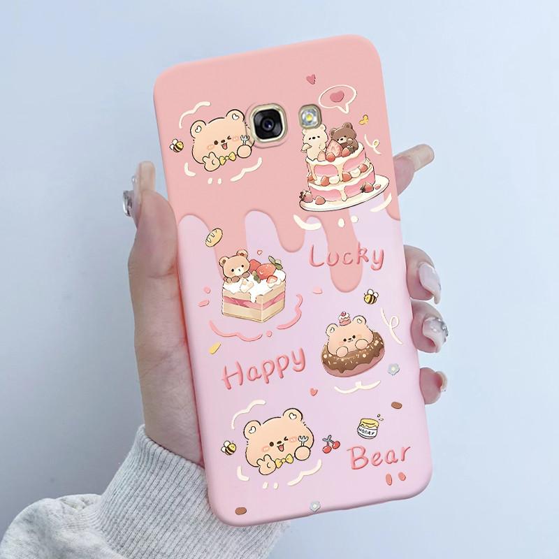 For Samsung Galaxy A5 2016 A7 2017 Phone Case Flower Girls Design Soft Silicone TPU Back Housing for SM-A510F A520F A720F Covers