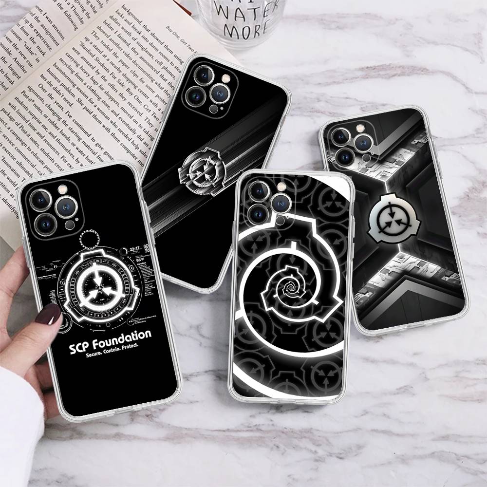 Classic Popular Scp F-Foundation Phone Case For IPhone 17 16 15 14 13 11 12 Pro Max 16 Plus Transparent