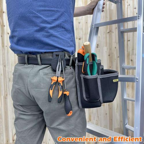 MUTUACTOR Tool Cover Belt Clip, Heavy-Duty Magnetic Tool Clip for Belts, Non-Slip Strong Magnetic Clip Tool Accessories for Hammers, Drivers, Adjustab