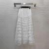 French Style High-End Waist-Cinched Long Skirt - Versatile Slimming Cake Skirt for Women