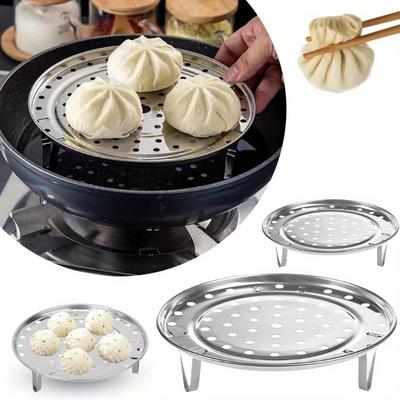 Premium Stainless Steel Steamer Rack with Detachable Legs Universal Round Steam Basket for Instant Pot Pressure Cooker Stockpot
