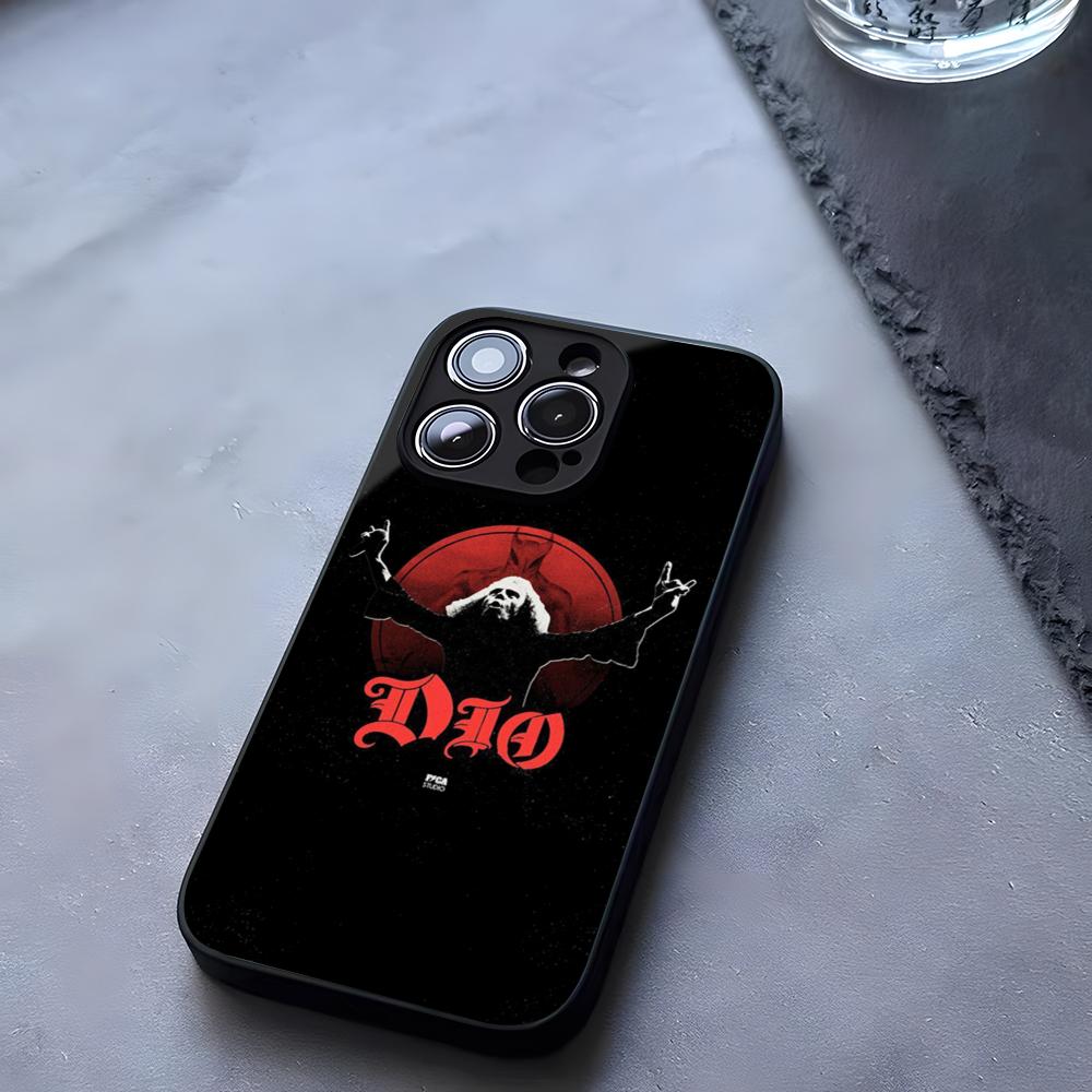 Dios Heavy Metal Phone Case Tempered Glass For IPhone 17 13 14 16 12 15 11 Pro Max Plus Mini X XR SE2020 Coque