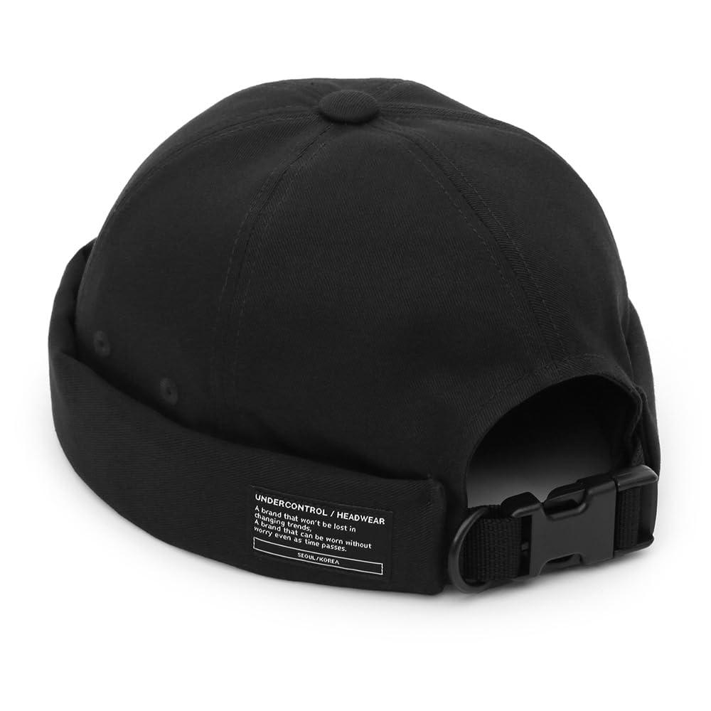 UNDERCONTROL Brimless Sailor Fisherman Leon Roll Mix Docker Beanie US One Black Hat, Cuff, Harbor, Visorless, Skull, Cap, Unisex, Size Size, Color