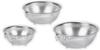 Pearl Metal Bowl, Colander, and Punching Bowl 3-Piece Set (15cm, 18cm, 21cm) Silver Smart Choice HB-6203