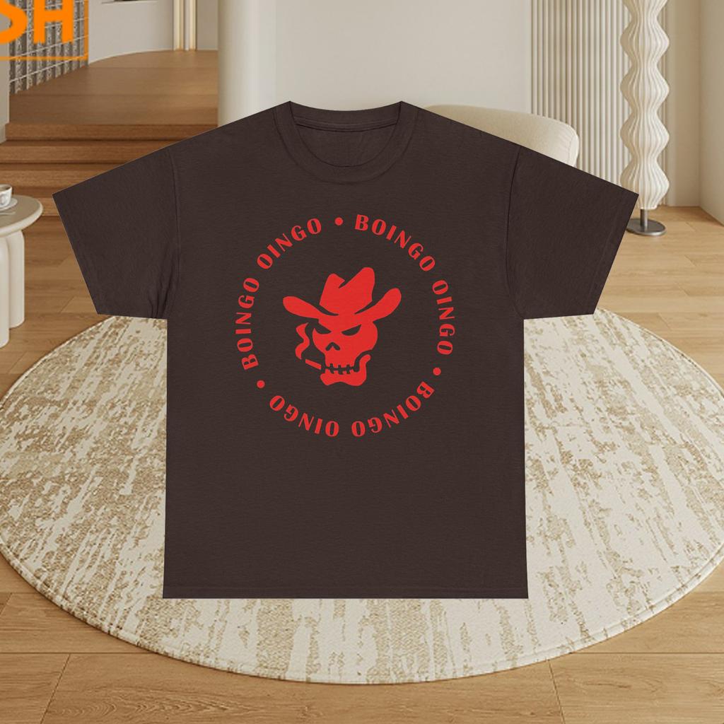 Oingo Boingo Logo Dark Chocolate Cotton Shirt Full size S-5XL T215