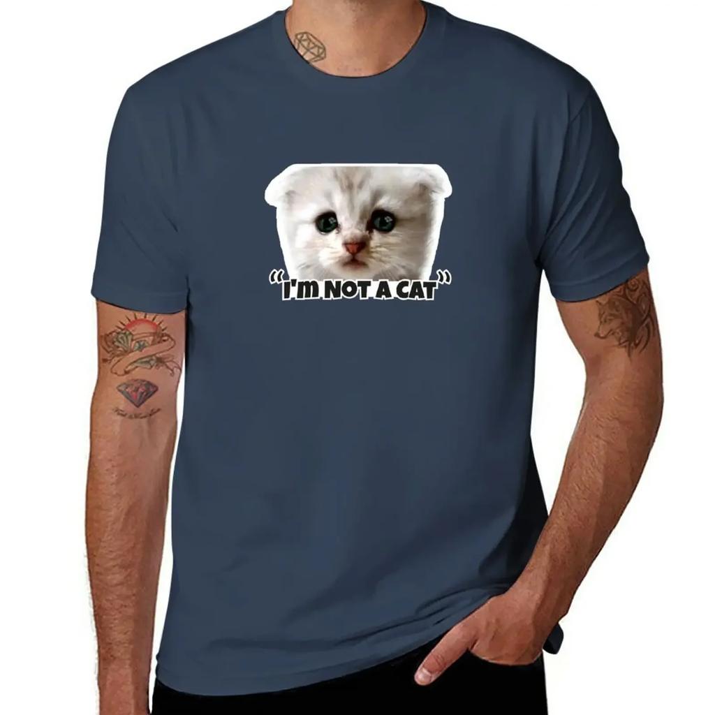 I'm Not a Cat T-Shirt quick-drying sports fans t shirt for men