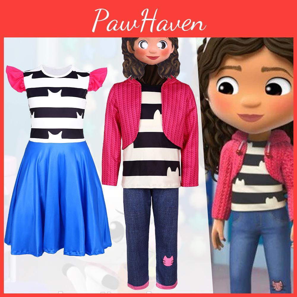 Gabbys Dollhouse Cosplay Costume Jumpsuit For Gaming Roleplay For Kids Under 17