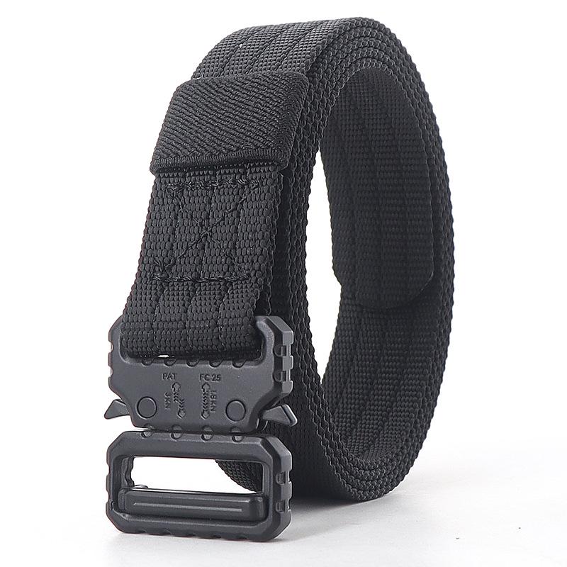 2.5cm Tactical Narrow Canvas Cobra Waist Belt - Unisex Multifunctional Streamer for Pants