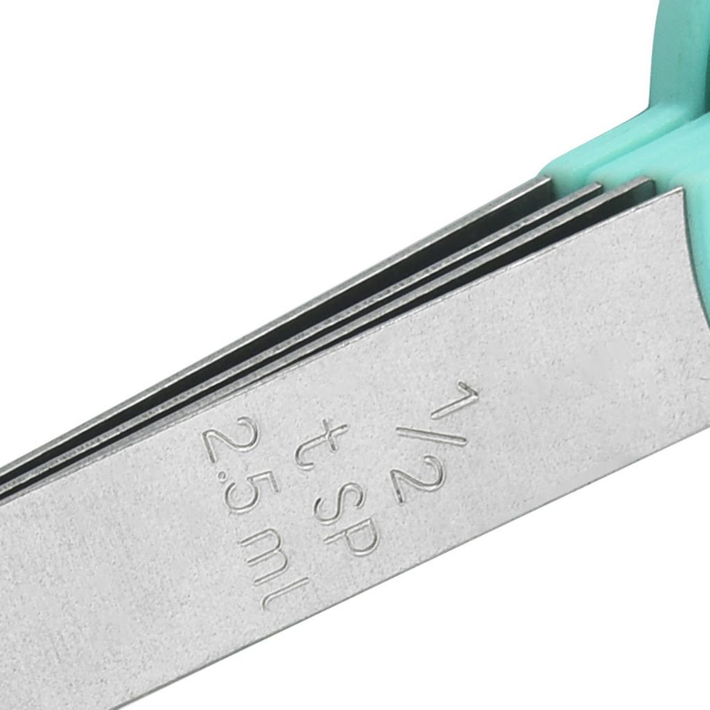 Measuring Cups Spoons Green PP 403 Stainless Steel Hanging Hole Design Double Scale Easy Cleaning