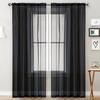 1/2Pcs Rod Pocket Voile Sheer Curtain Door Drape Shades  Living Room Bedroom Kitchen Decoration
