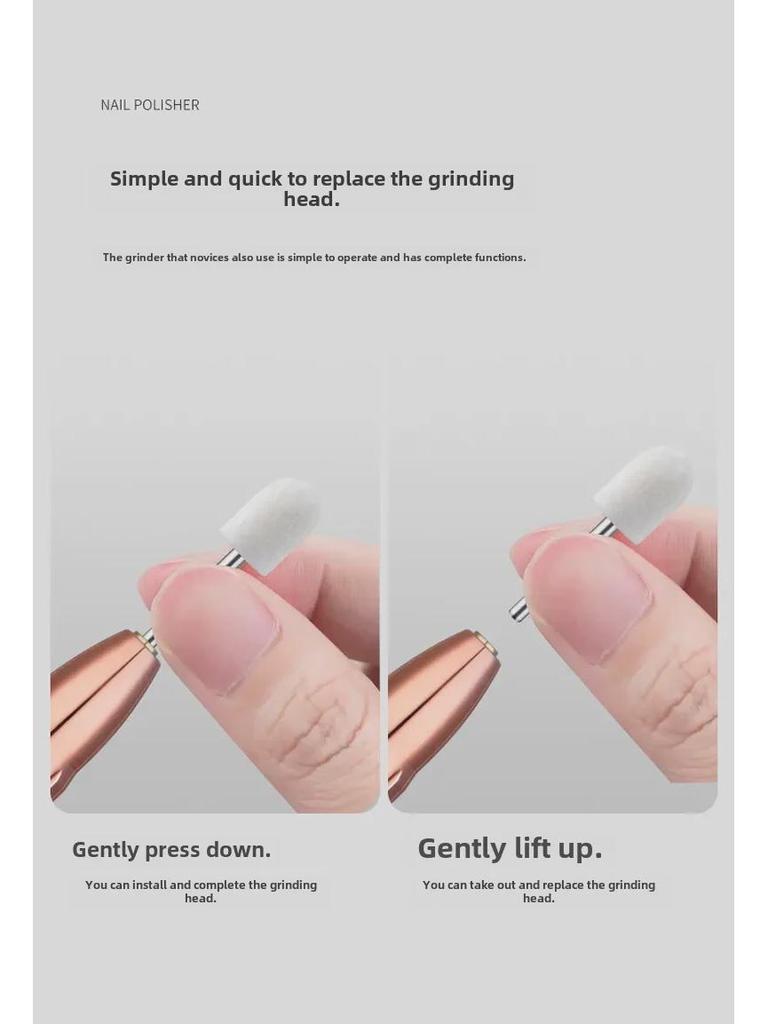 Portable Electric Nail Polish Remover: 5-in-1 Tool for Salon Use