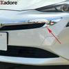 Front Upper Grille Grill Cover Trim For Toyota Prius 2016 2017 2018 Chrome Car Racing Grills Molding Garnish Trims Accessories