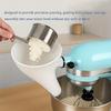 For Kitchenaid Mixer Flour Funnel - Heavy-Duty Plastic Stand Mixer Attachment with Easy-Pour Spill-Proof Design, Compatible, Food-safe for Eggs, Flour