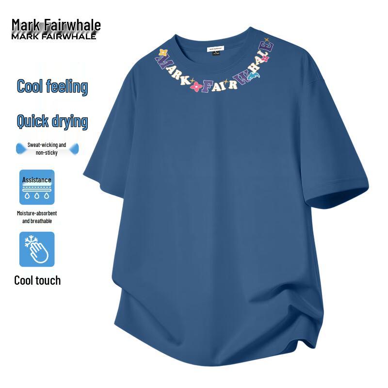 

MARK FAIRWHALE Men s Pique Cool-Touch Short Sleeve T-Shirt M