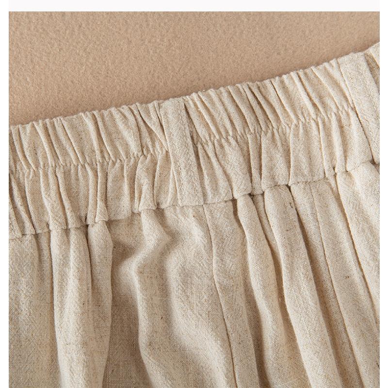 DIMANAF 2025 Sommer Übergröße Lange Hosen Damen Elastische Lässige Haremshose Hohe Taille Locker Basic Hose Weitbeinige Hose 5XL