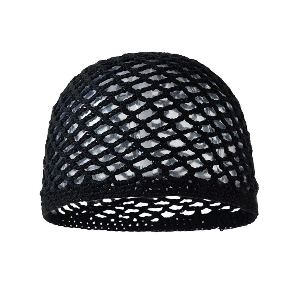 Cappello lavorato a maglia traforato Cappello all'uncinetto traforato Berretto alla moda Donna