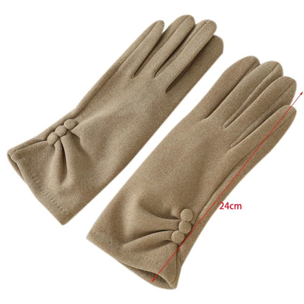Soft Velvet Winter Thermal Gloves Thick Lined Fleece Lined Gloves Touchscreen Gloves  Riding
