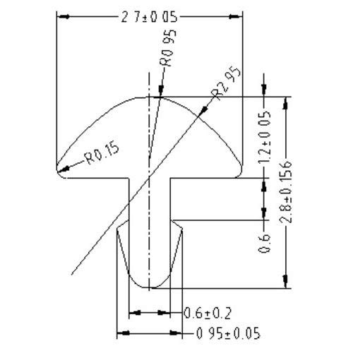 YJB PARTS Guitar Fret Wire (NS18%), Hardness HV-200, 70mm x 24 Strands, Made in Japan (2.7mm x 1.2mm)