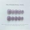 Handmade Short Cat Eye Press On Nails Korean Fairy Reusable Full Cover Artificial Nail Tips