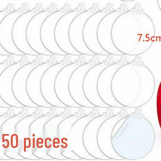 Handgemachter runder Christbaumschmuck aus Holzscheibe mit Wachstumsringen – DIY Weihnachtsdekoration und Partyanhänger