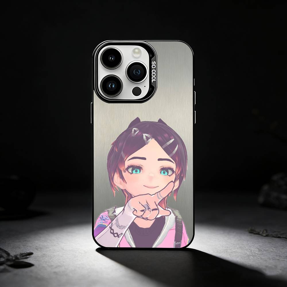 

Popular V-Valorant C-Clove Phone Case For iPhone 17,16,15,14,13,12,11 Plus,Pro Max,XS,Colored silver phone case iPhone17promax