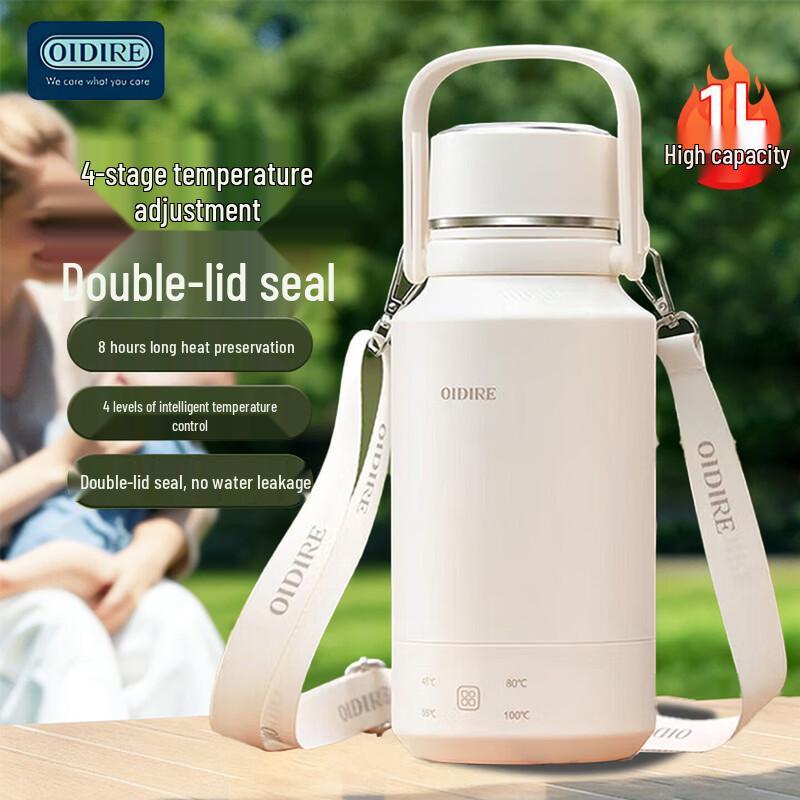 OIDIRE 1L Portable Electric Travel Kettle & Insulated Mug