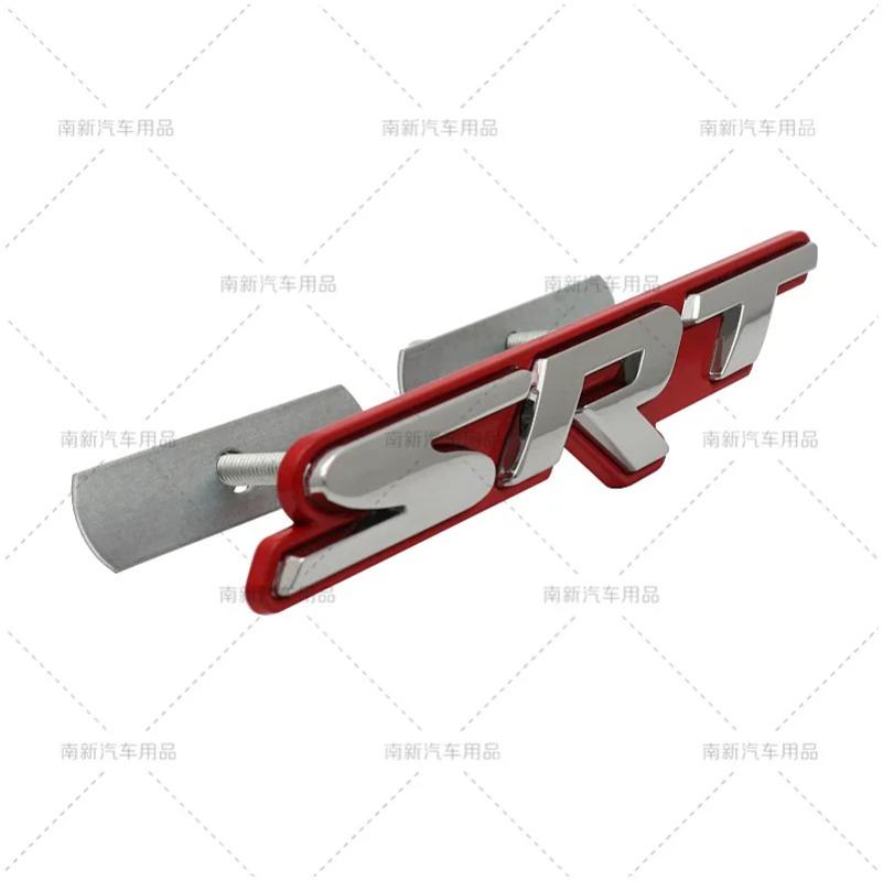 3D Metal SRT Grill Badge Emblem Car Stickers For Charger Ram Viper Magnum Caliber Journey Car Styling Auto Accessories
