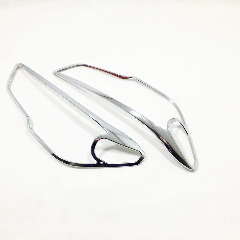 ABS Car Headlight Cover Trim Decoration For Hyundai IX35 2018     Trim Strips Eyebrow Exterior Accessories 2PCs