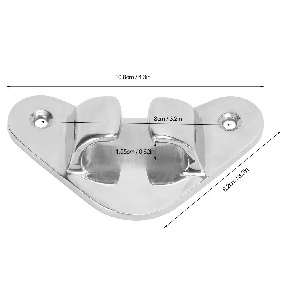 Corrosion Resistant Straight Bow Cleat Chock Finely Polished Boat Line Chock Dock Mooring