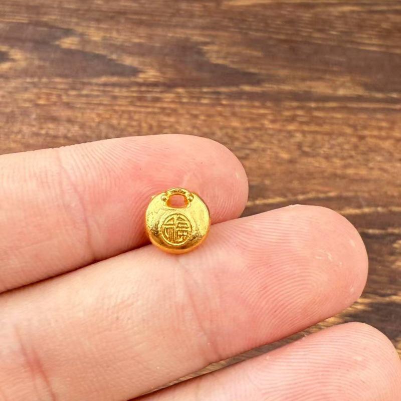 Gold Sand Alloy Ingot Basin Ornament for Wealth Attraction & Home Gifts