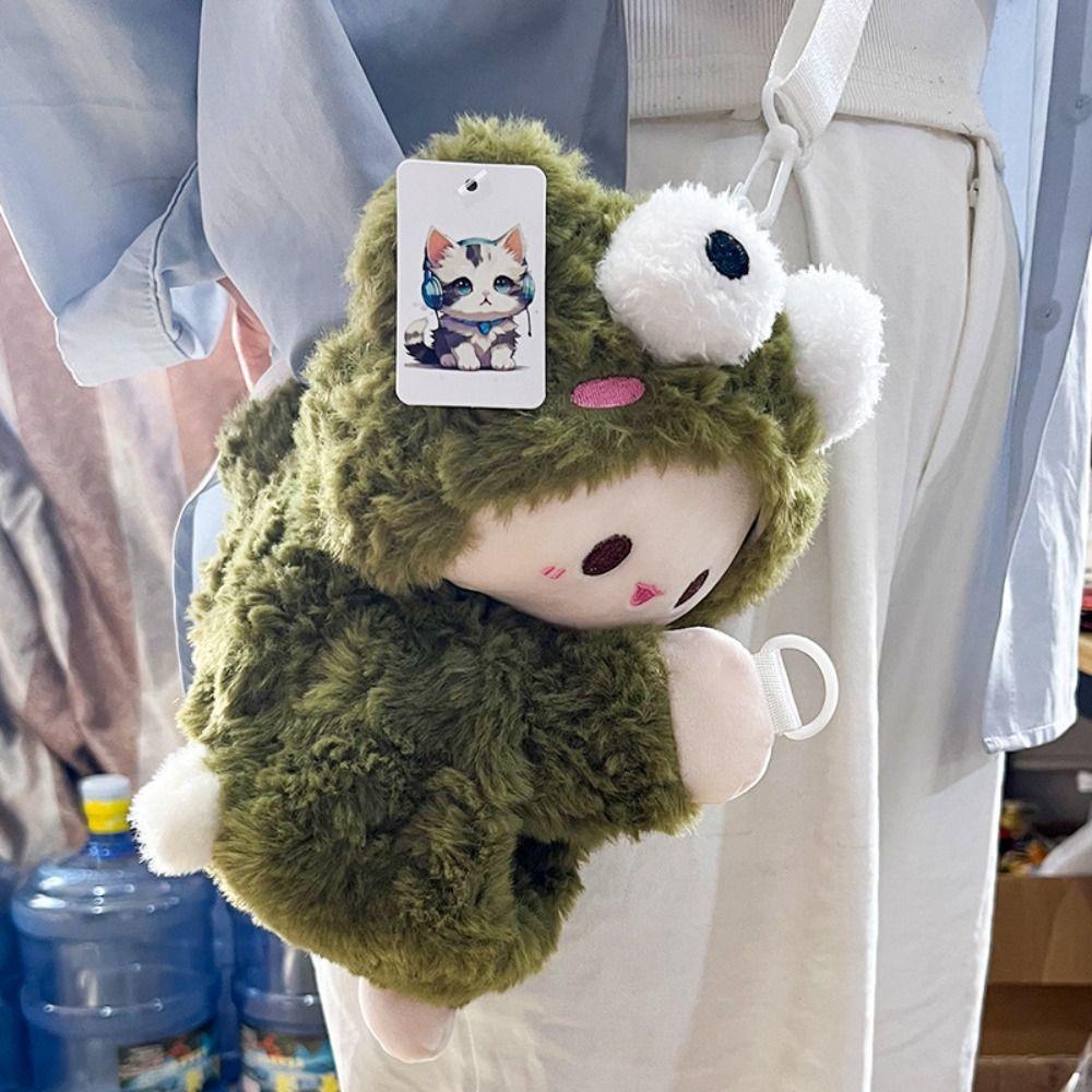 Korean Style Children's School Bag Plush Toy Animal Shoulder Bag Plush Doll Crossbody Bag  Girls