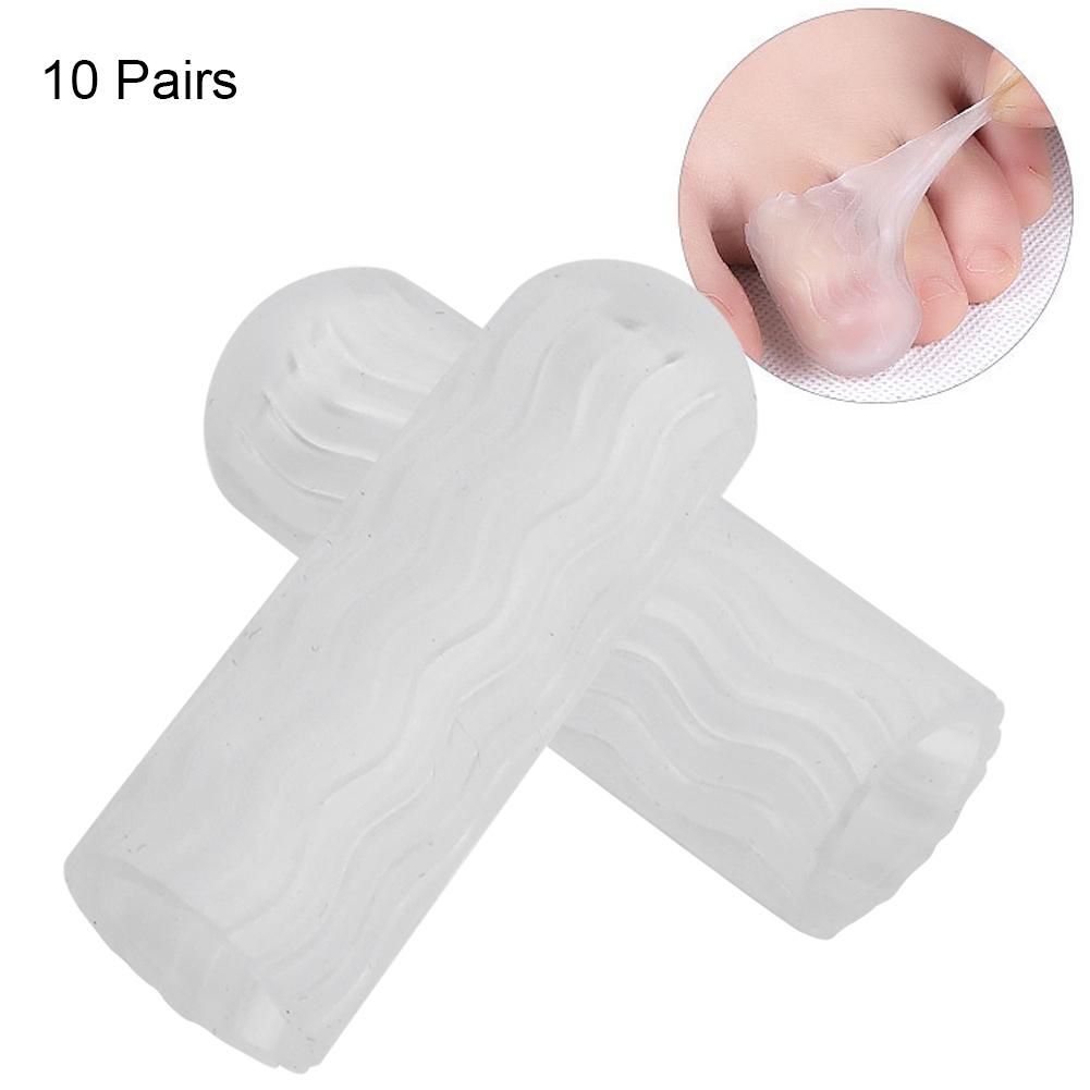 10 Par Tåskydd Sport Smärtlindring Hammartå Korrigering Separatorer
