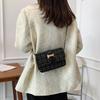 2024 New Korean Style Woven Plaid Mini Shoulder Bag Street Fashion Pu Crossbody Bag