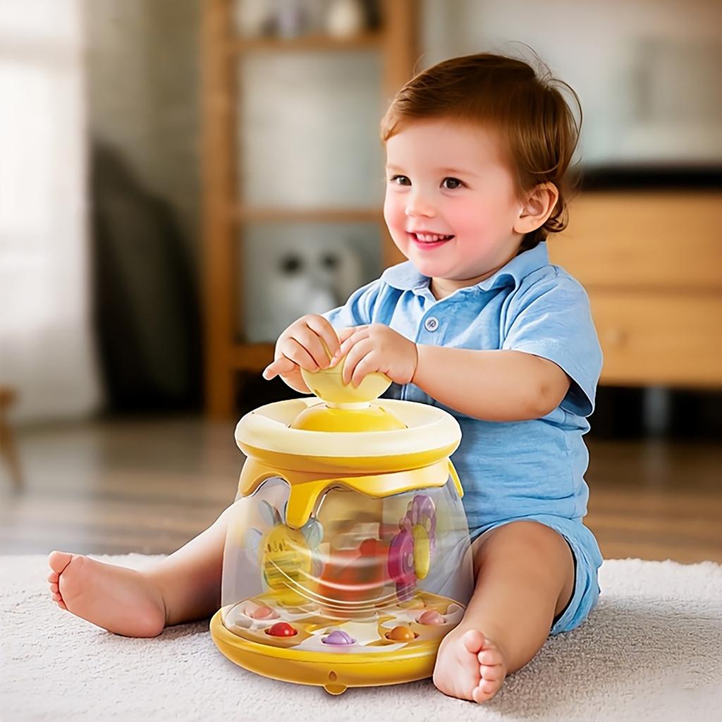 Children's Toy Insect Carousel Amusement Jumping Ball Pressing Toy