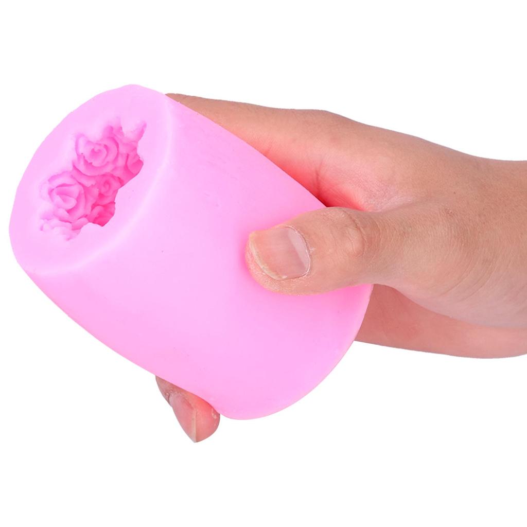 DIY Rose Flower Silicone Mold Fondant Cake Chocolate Mould Baking Utensils Baking ToolPink