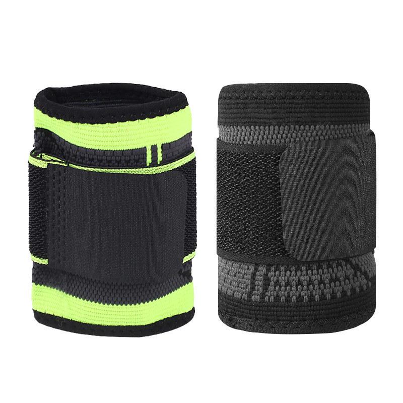 Adjustable Nylon Breathable Sweat-Absorbent Wristband - Non-Slip, Knitted Sports Wrist Guard
