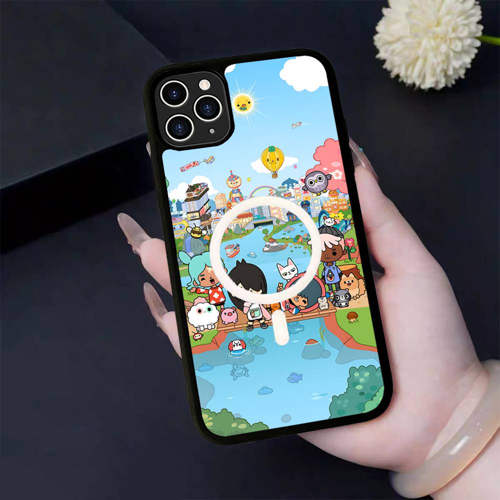 

Toca Boca Toca Life World For Magsafe Magnetic Case For IPhone 17 Air 16 15 14 13 12 11 Pro Max Plus Wireless Charging iPhone 15