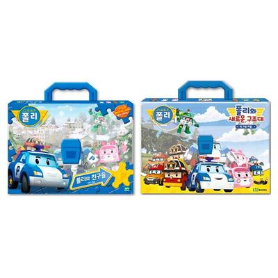 ROBOCAR POLI חברים נושאים סט פאזל (14–36 יחידות) / סט פאזל נשיאה גדול צוות חילוץ POLI (42–72 יחידות) - מיוצר בקוריאה  (3 אפשרויות)
