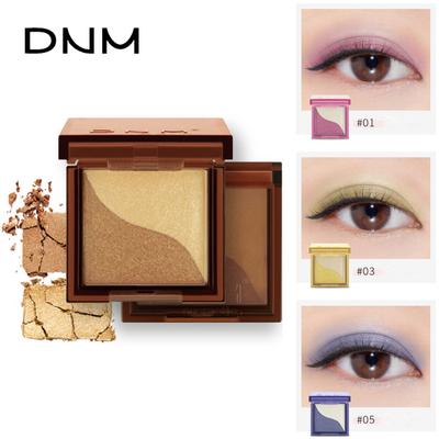 DNM Lustrous Duo Lazy Eyeshadow Non-Smudge Single Compact Eye Shadow Without Brush