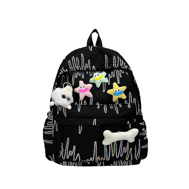 Cute Sweet Schoolbag High School Girl High Value Backpack Female Junior High School College Student Computer Travel Backpack