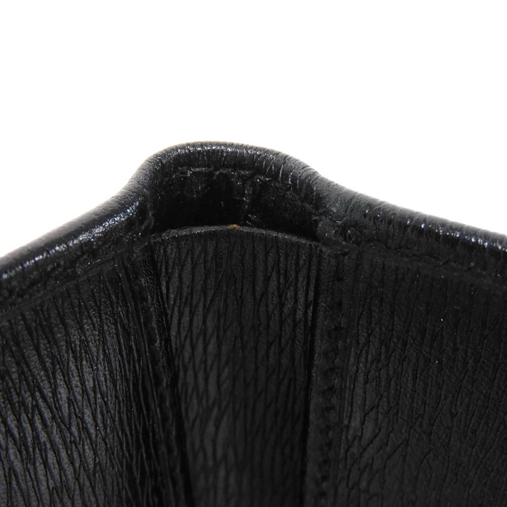 Used 9539 Old Jackie Compact Wallet 035 2169 7941 Vintage Gold Billfold Coin Purse Black Unisex from Japan AUTHENTIC