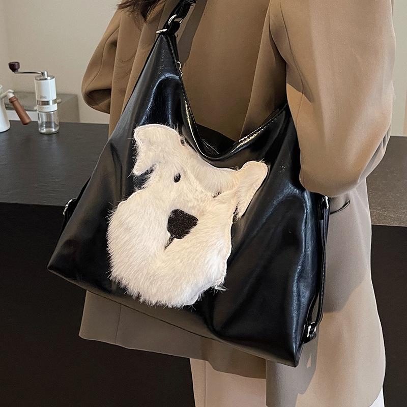 

Милая мультяшная сумка-тоут большой вместимости для женщин, осень-зима, новый корейский стиль, модный рюкзак Ins, повседневная женская сумка