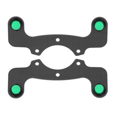 2 Pezzi Pulsante Clacson Volante Fibra di Carbonio Funzionalità Potenziata Kit Pulsante Clacson Esterno